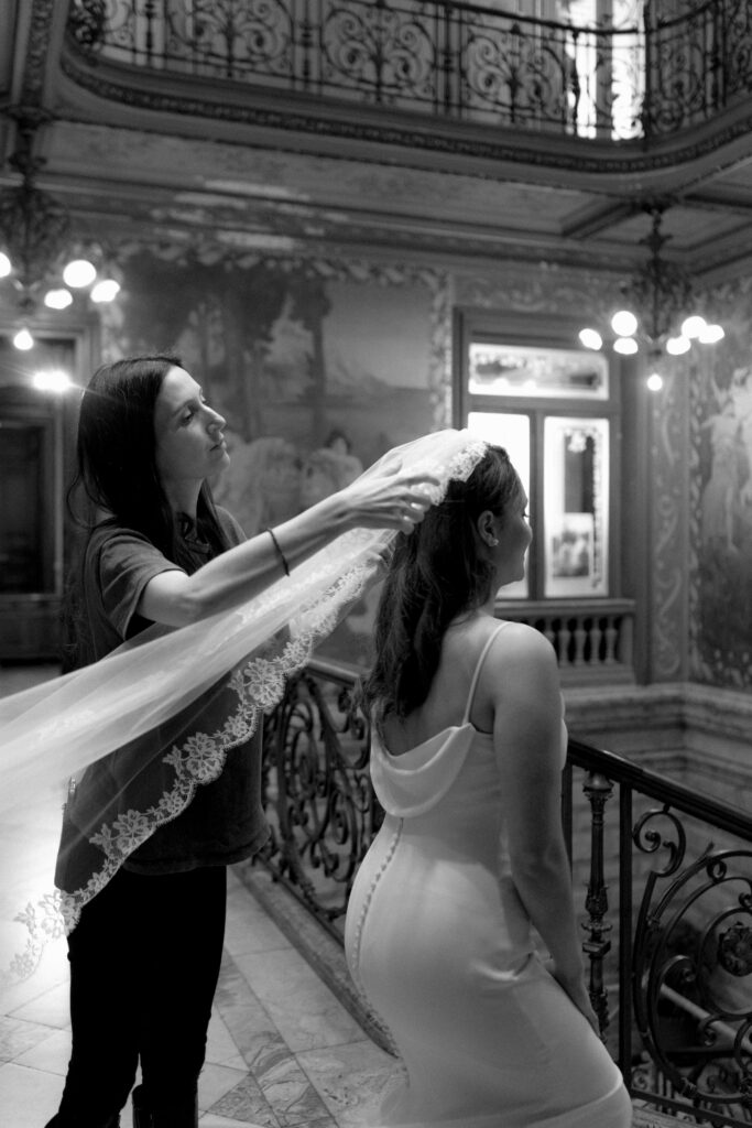 Moment authentique mariage