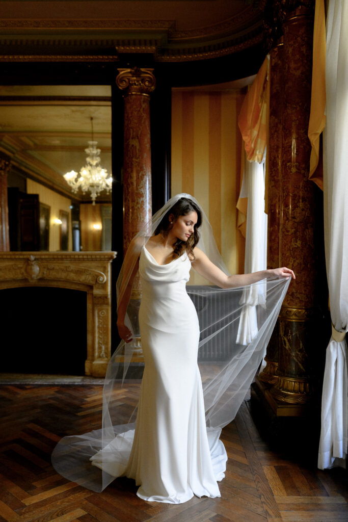 Voile de mariée doux