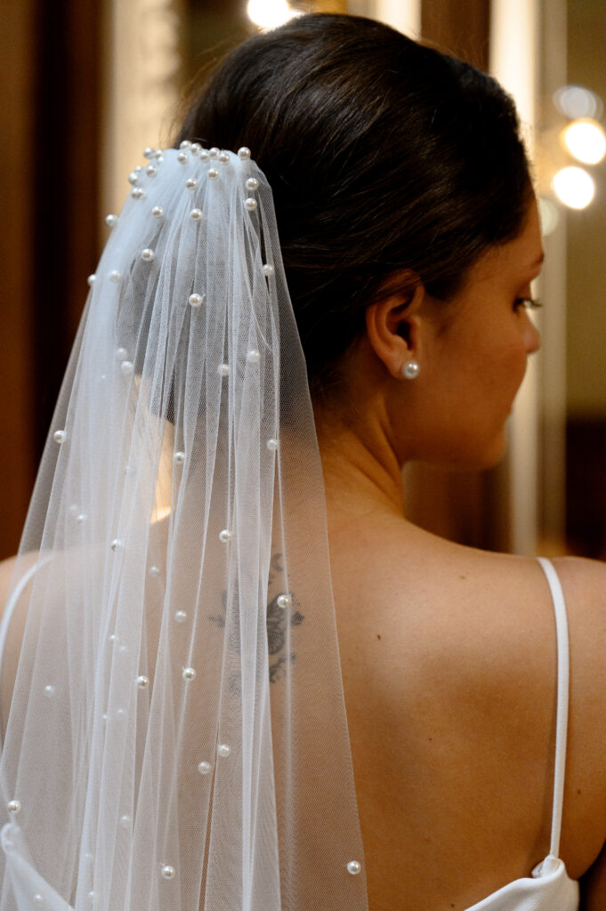 Voile de mariée cathédrale en pearle
